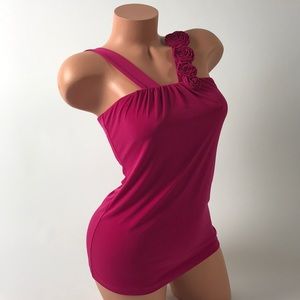 XS The Limited Fuchsia Summer Tank Top -Shelf Bra